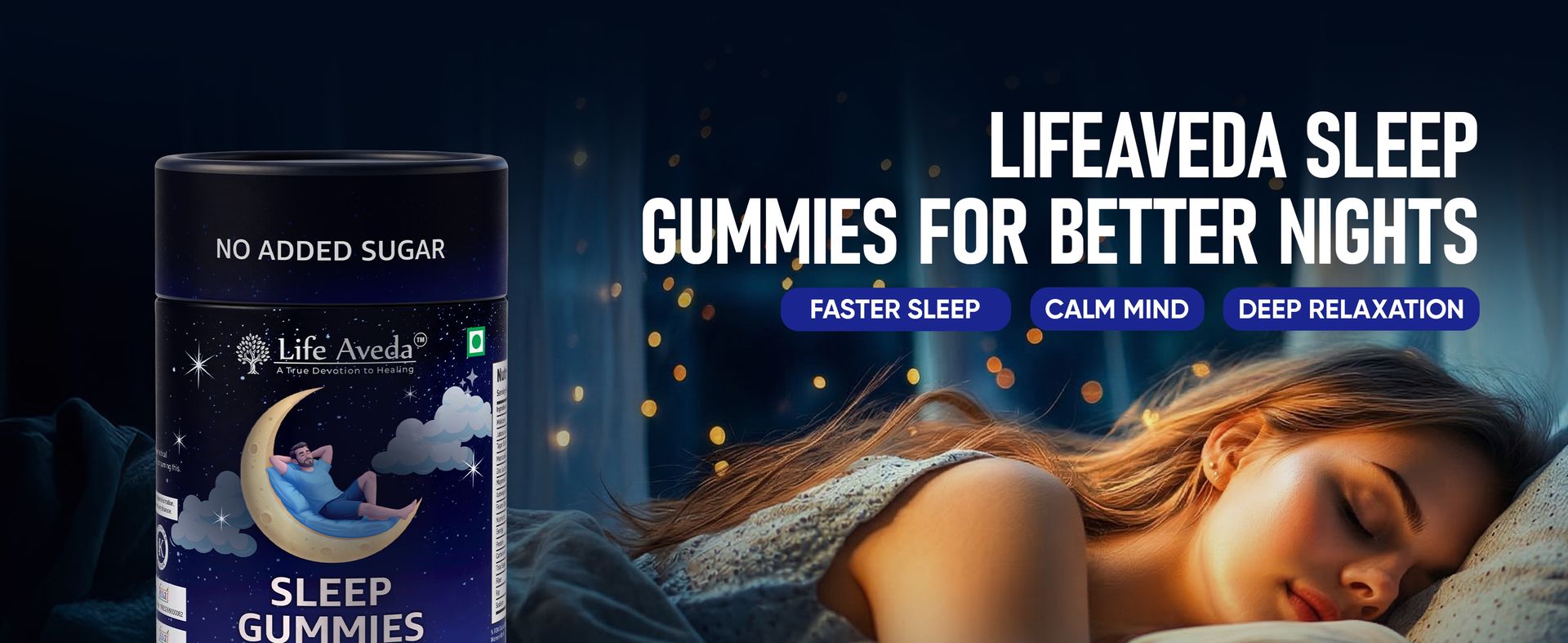 Life Aveda 10mg Melatonin Sleep Gummies for Deep Sleep, Relaxation & Calmness - Pack of 60 Gummies for Men & Women - Sugar Free & Non-Hobbit Forming - Strawberry Flavour
