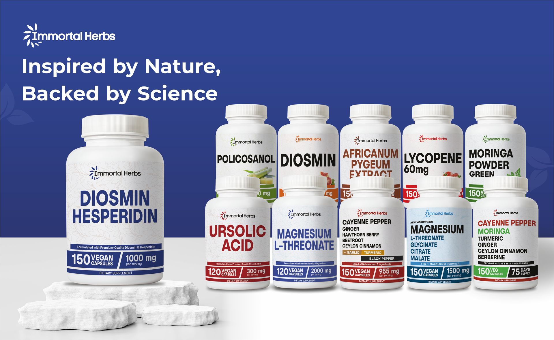 Diosmin Hesperidin 1000mg Complex, 150 Capsules, Citrus Bioflavonoids Rich Fruit Extract, 100% Vegetarian, Non-GMO & Gluten Free Diosmin Supplement with Max Strength