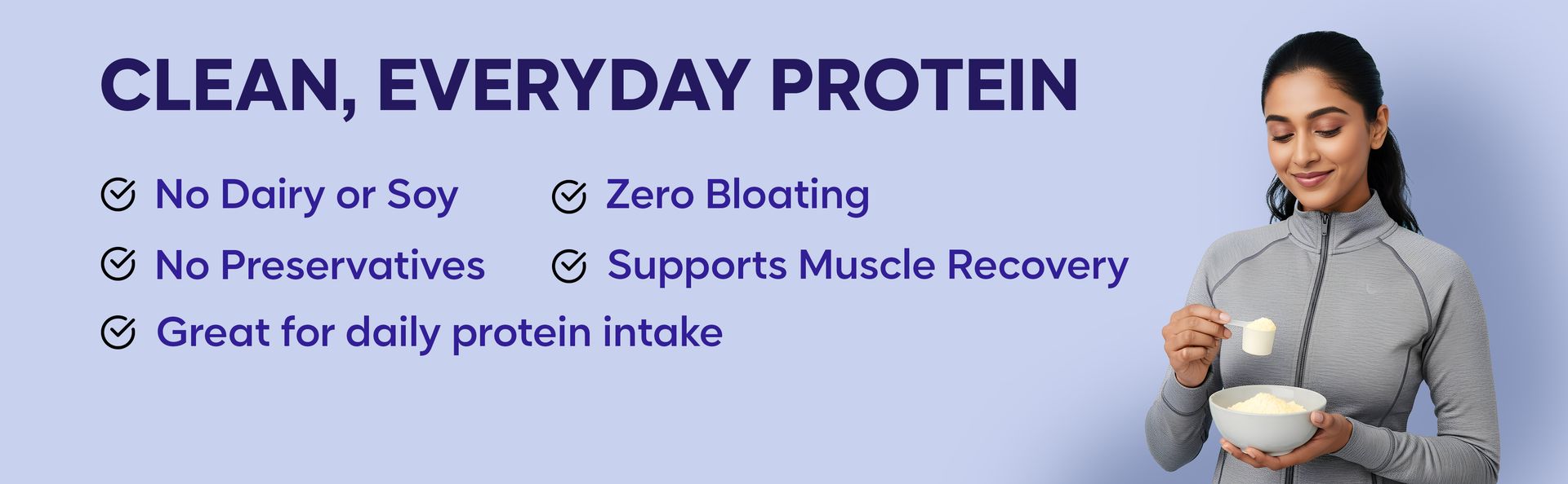 Foodstrong Fermented Yeast Protein - Vanilla | 26g Complete Plant Protein with Probiotics, Digestive Enzymes, & Indian Herbs | Vegan | No Sugar | 500g