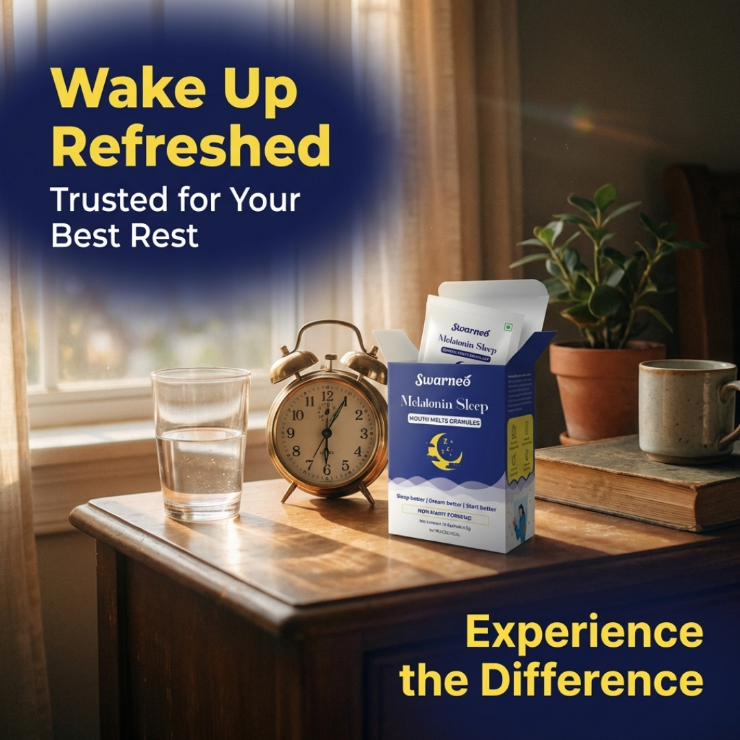 Melatonin Sleep Granules 10mg, Non-Habit Forming Dietary Supplement, Mouth-Melt Granules for Nighttime Relaxation & Rest, Blueberry Flavor, for Men & Women