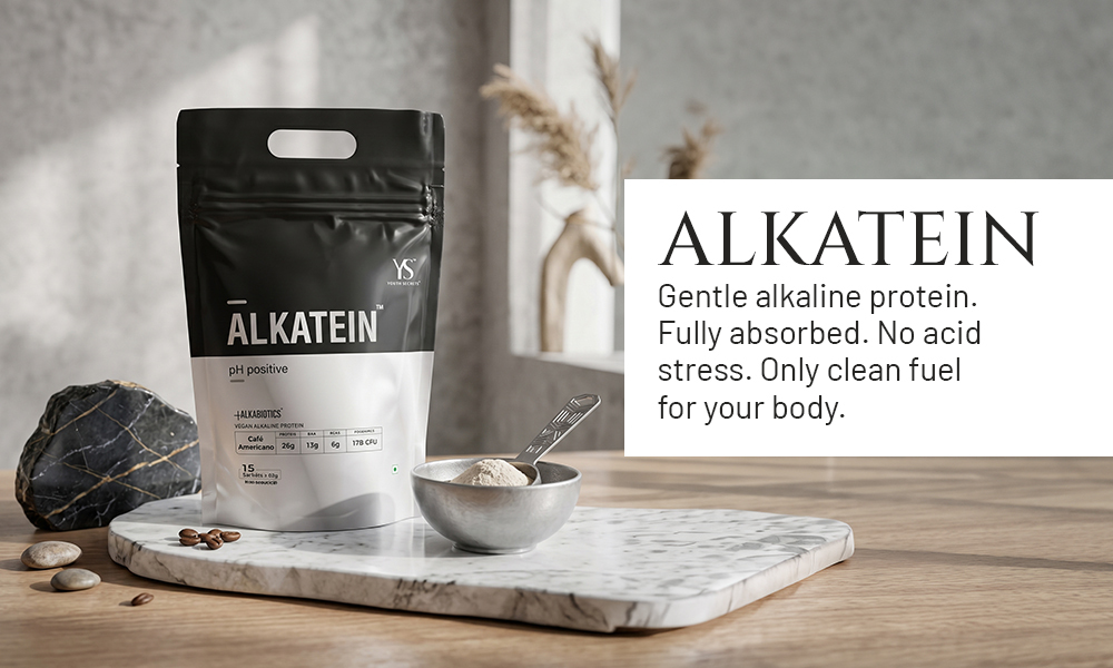 Alkatein Vegan Plant Protein Powder (Coffee) - 630g | Non-Bloating Pea & Brown Rice Blend | With Digestive Enzymes & Probiotics | Alkaline Formula for Gut Health & Recovery | Sugar-Free, Keto Friendly