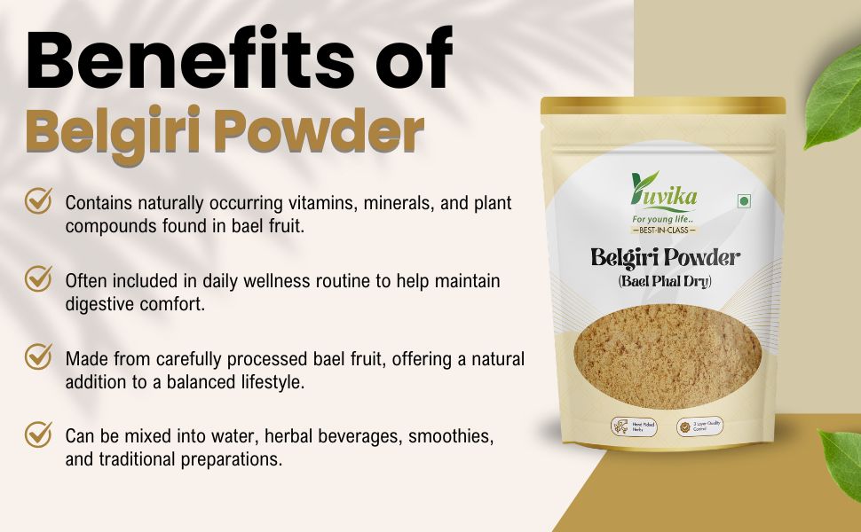 Yuvika Belgiri Powder - Bealgiri - Bael Phal Dry - Aegle Marmelos - Wood Apple 800 Grams