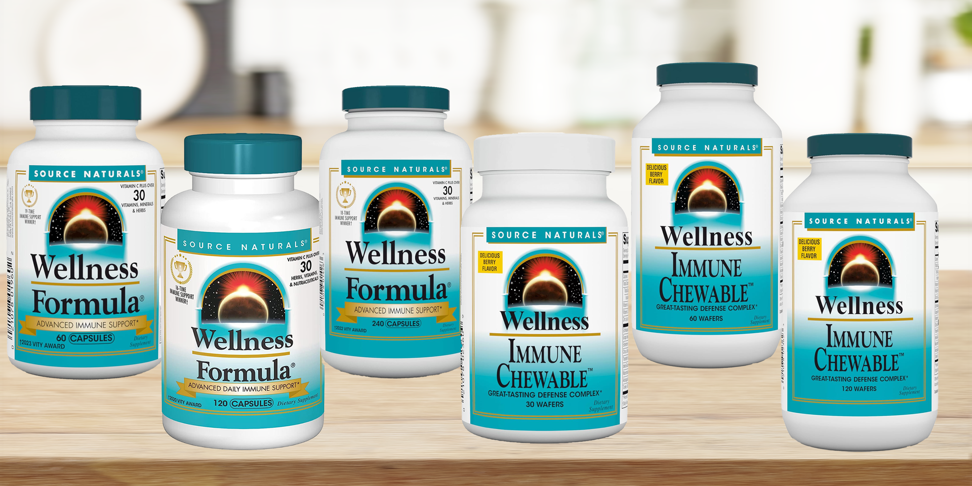 Source Naturals Wellness Formula, Advanced Immune Support - 240 Capsules