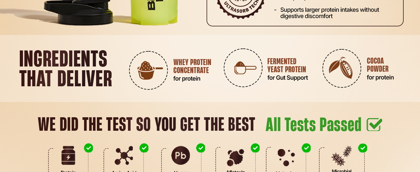 BeastLife Performance Yeast Whey Blend | 34g Protein | 5.7g BCAA | 1Kg | Cold Coffee | Muscle Growth & Recovery | Easy to Digest with Ultrasorb Tech | Smooth & Easy to Mix | Contains Whey Protein Concentrate & Yeast Protein
