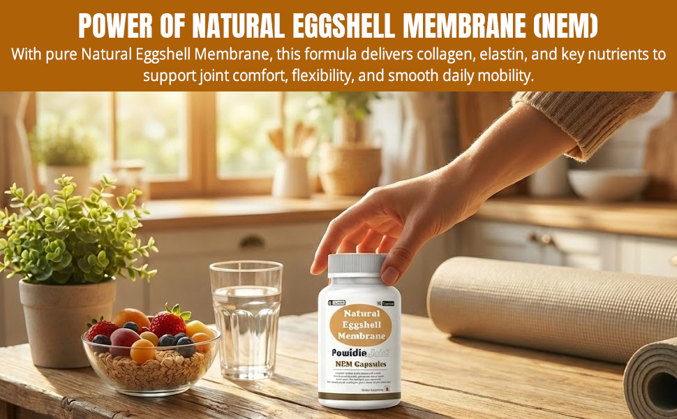 Natural Eggshell Membrane NEM Capsules, 30 Capsules