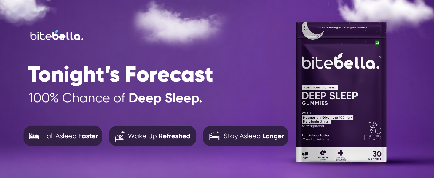 Deep Sleep Gummies | Magnesium Glycinate 100mg + Melatonin 3mg | Fall Asleep Faster, Wake Up Refreshed | 30 Gummies