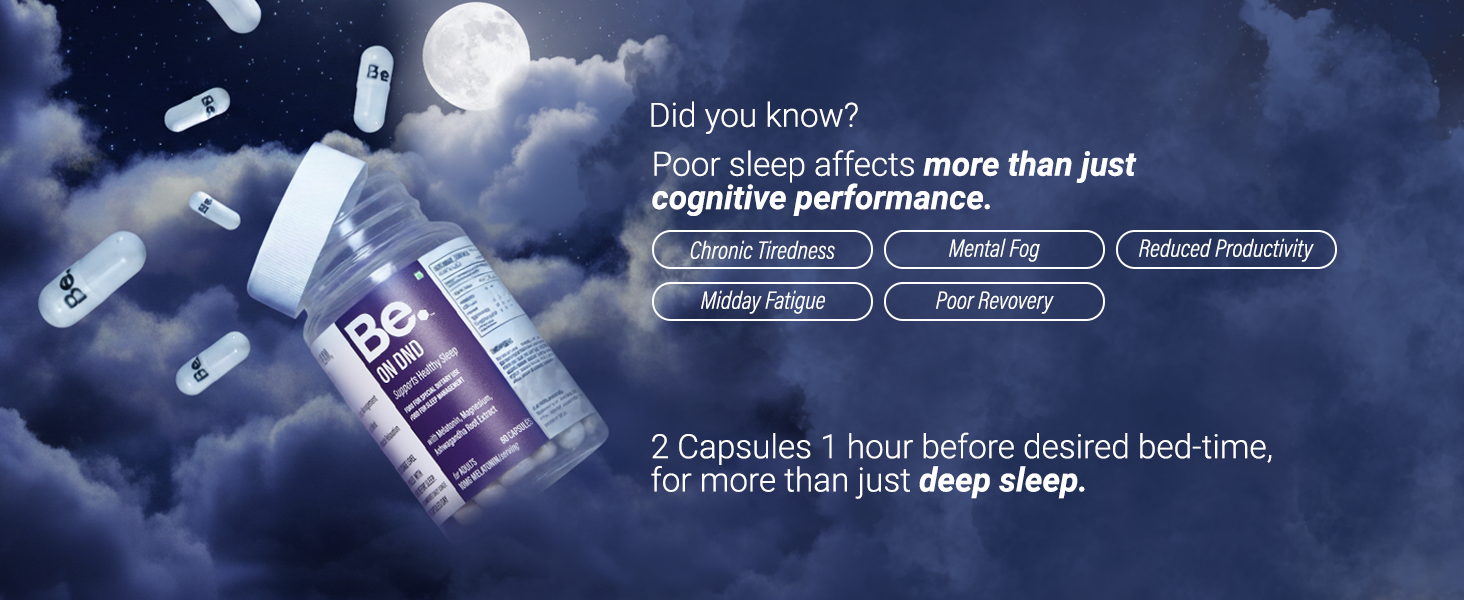 Be Wellness ON DND Natural Sleep Supplement, 20 Capsules - Travel Pack