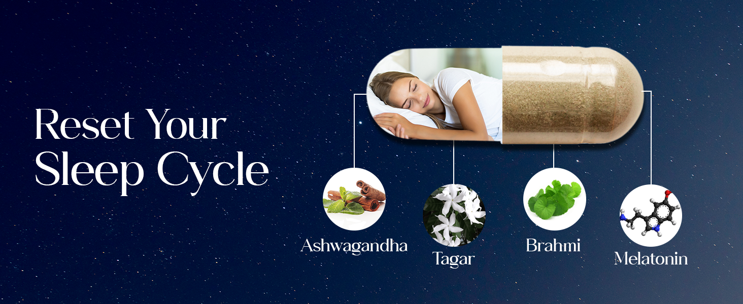 Goodcare Nightzz 60 Capsules | Ayurvedic Sleep Support Supplement | With Ashwagandha & Brahmi | Promotes Peaceful & Restful Sleep | Non-Drowsy, Non-Addictive Herbal Formula