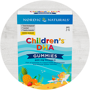 Nordic Naturals Children's DHA™ Gummy Chews, Zero Sugar, 30 Count