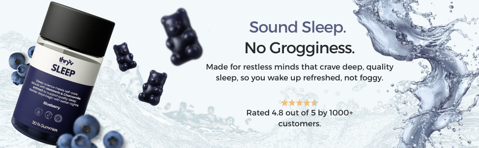 Sleep Gummies with Melatonin 5 mg, Blueberry, 30 Gummies