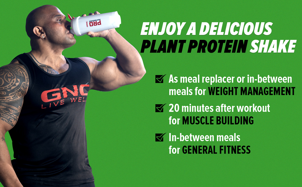 GNC AMP Plant Isolate Protein | 2 lbs | 26 Servings| Vegan Protein | Lactose Free & Soy Free |DigeZyme For Easy Digestion | Active Lifestyle | Healthy Muscles| Chocolate Hazelnut | 907 gm