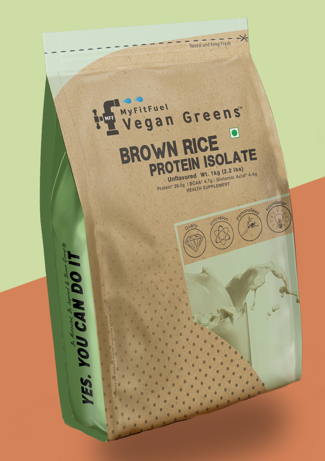 MyFitFuel Plant Brown Rice Protein, 500g (Unflavored)
