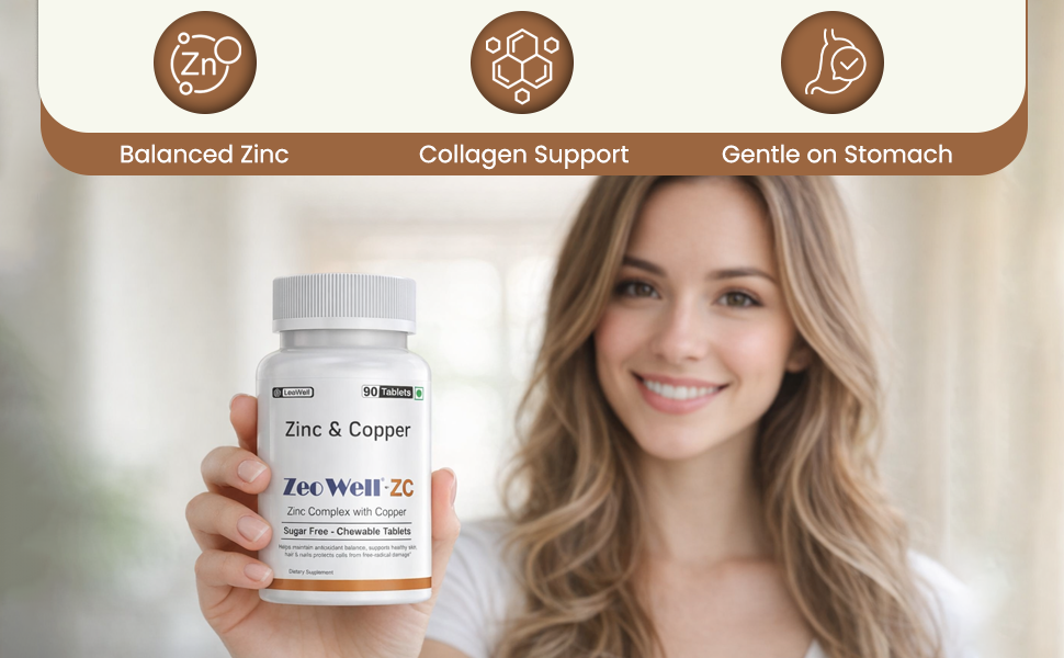 ZC (LeeWell) Zinc Copper Chewable Supplement, 90 Tablets