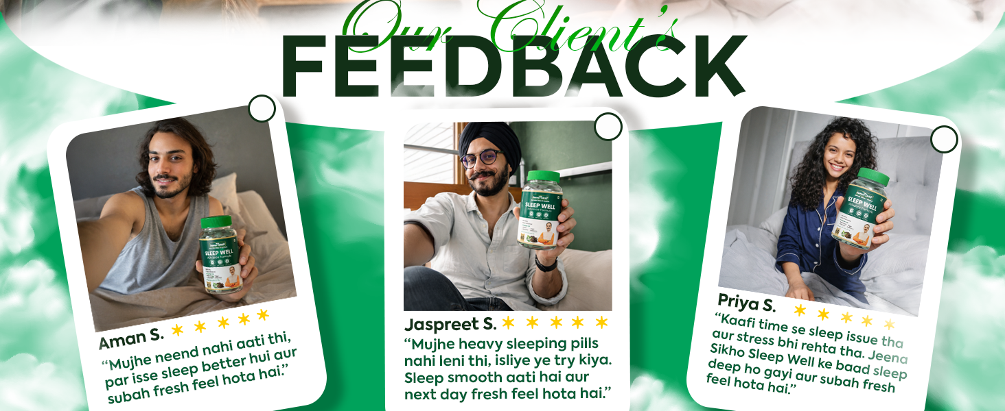 Jeena Sikho Sleep Well | Herbal Sleep Formula | With Brahmi, Jatamansi and Tagar Extracts plus Melatonin | Helps Reduce Stress | Improve Sleep