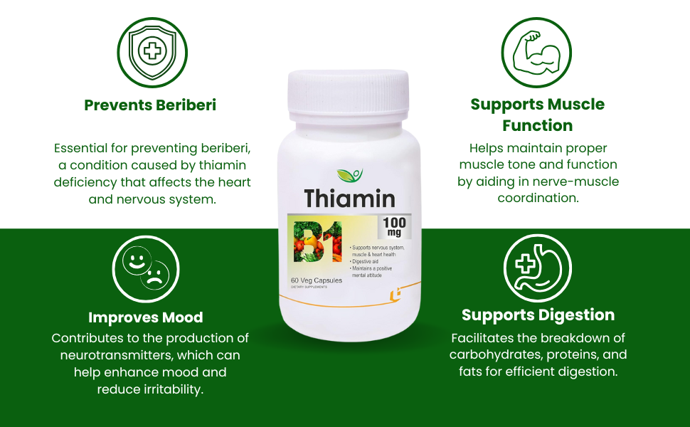 Biotrex Nutraceuticals Thiamin (Vitamin B1) - 60 Veg Capsules