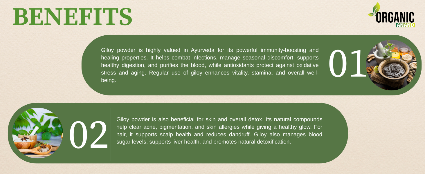 Giloy/Guduchi/Gulvel Stem Powder - 200gm | Amruthavalli podi | Tinospora cordifolia | No Added Preservative