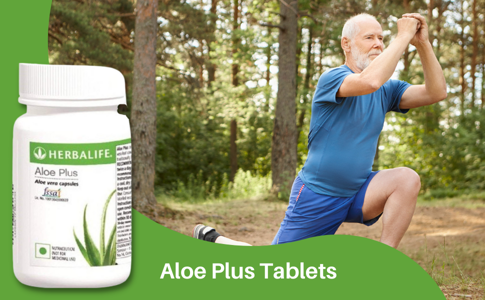 Herbalife Aloe Plus – Natural AloeVera (60 Capsules) for Digestive Health