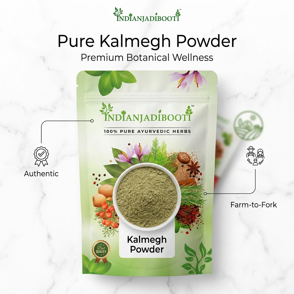 IndianJadiBooti Pure Kalmegh Powder (Andrographis Paniculata) | Traditional Botanical for Liver Harmony, Systemic Detox & Holistic Immunity - 100g