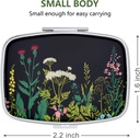 Nipichsha Pill Box, Small Pill Case for Purse & Pocket, Cute Travel Medicine Organizer, Portable Medicine Container Holder to Hold Vitamins, Medication, Fish Oil & Supplement, Gray Black Gold 3