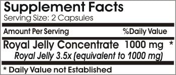 Royal Jelly Concentrate 1000mg ~ 200 Capsules - No Additives ~ Naturetition Supplements 3