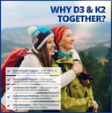 CanPrev D3 & K2 Vitamins 240 Softgels, 240-Day Supply, 1000IU Vitamin D3 & 120mcg K2, Supports Strong Bones, Teeth & Heart Wellness, Easy-to-Absorb with Organic Coconut Oil, No GMO, Gluten, Soy, Dairy 5