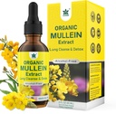 Mullein Drops for Lungs, Mullein Leaf Extract Herbal Supplement, Natural Lung Cleanse, Respiratory & Immune Support, Breathe Health, Tincture with Marshmallow, Elderberry - 2 fl Ounces 2