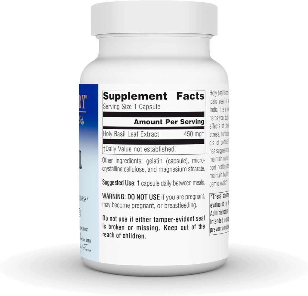 PLANETARY HERBALS Holy Basil Extract, Promotes Centered Calmness, 180 Count 4