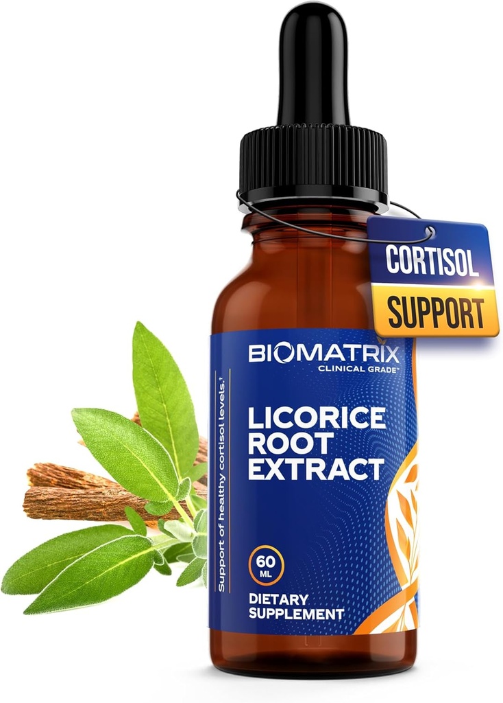 BioMatrix Licorice Root Extract (1200 kvapky 2 fl. oz) Aktívnejšia zložka ako konkurenčné značky (0,87 mg glycyrrhizínu na kvapku), menej dávok potrebných, koncentrované, zvýšiť kortizolu, energie