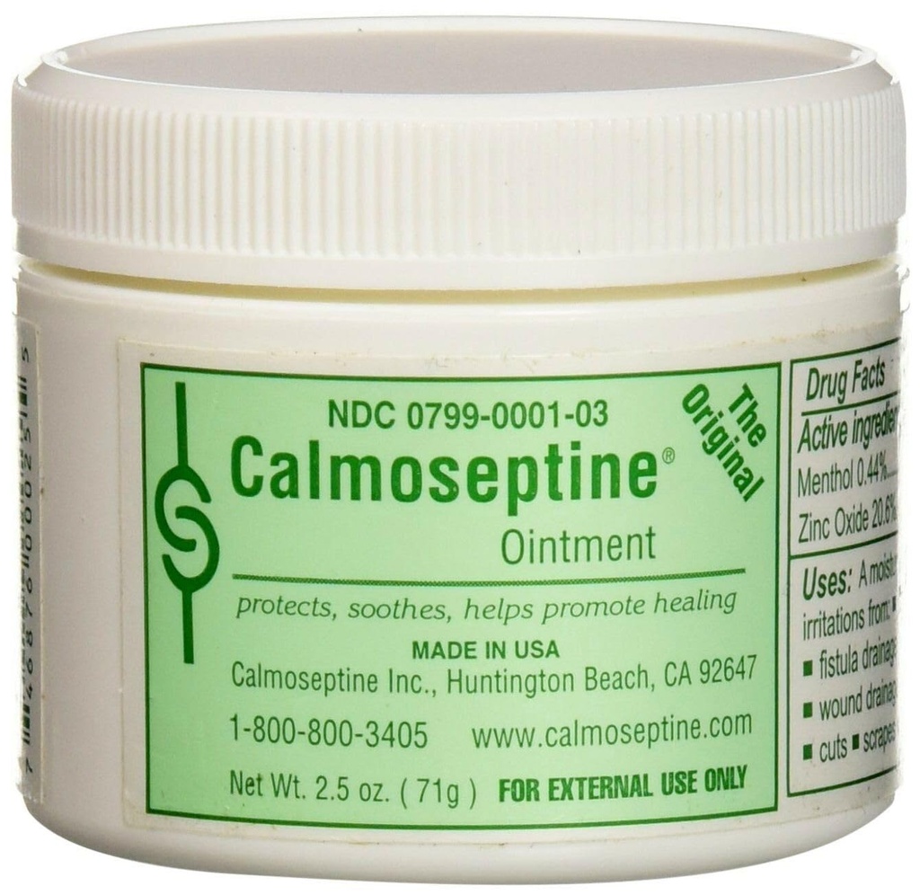 Calmoseptine Ointment - 2,5 Oz Jar Each (pack of 3)