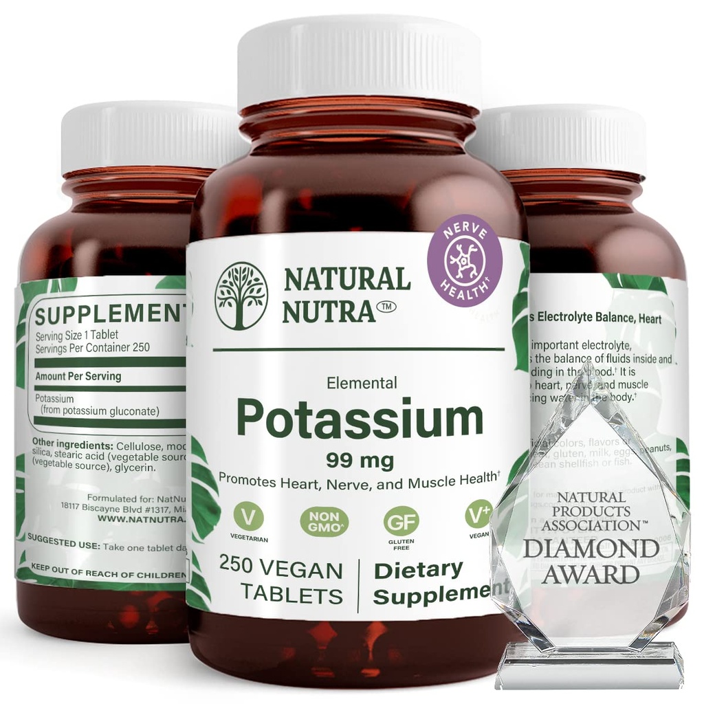 Natural Nutra Elemental Draslík Glukón 99 mg Dietary Supplement 