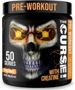 JNX ŠPORTS kliatba! Pre Cvičenie Powder pre mužov a ženy, kofeín, Beta-Alanine, Kreatín, L-Citrulín, 50 Servings, Orange Mango Flavor 