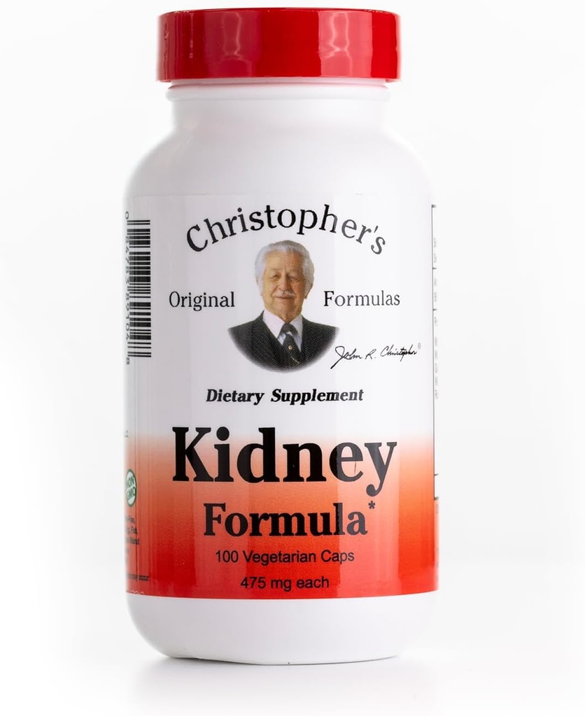 Christopher's Original Formula obličky Formula, Natural Herbal Support, 500 mg, 100 Caps