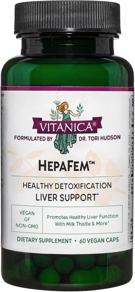 Vitanica, Hepafem, Podpora čistenia pečene, Vegan/Vegetarián, 60 kapsúl