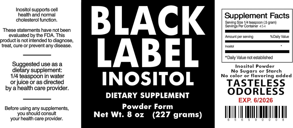 Generic Black Label Inozitol, 2,19 libra (Pack of 1)