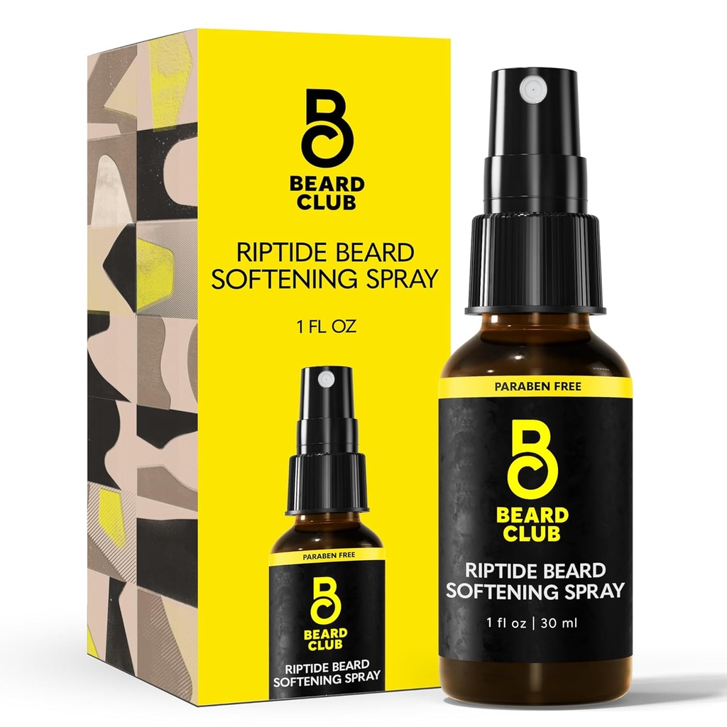 Beard Club Riptide Beard Softening Spray by Beard Club - Výživné & styling vzorec pre posilnený rast brada, jemnosť a lesk - obohatené o prírodné zložky pre zdravé vlasy
