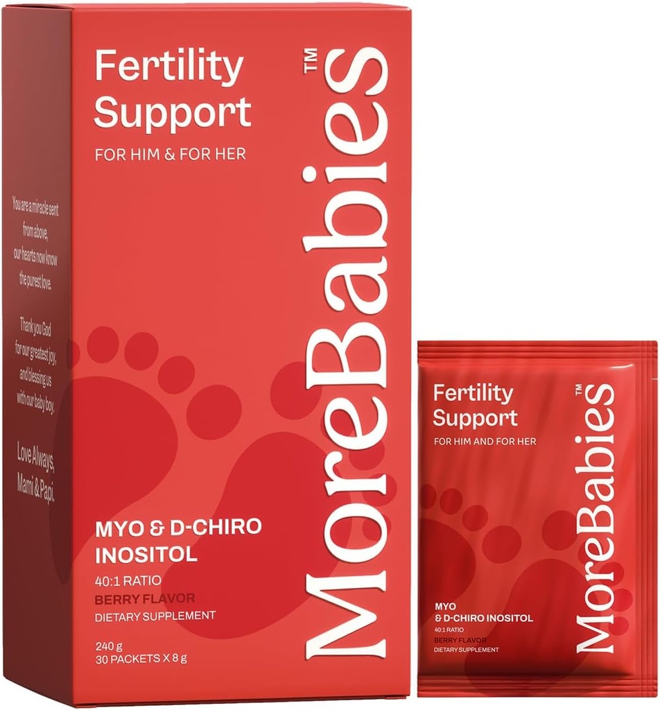 Myo-Inozitol & D-Chiro Inozitol Fertility Supplement for Women and Men. 30-Day Supply, Berry Ochutené pakety. Podporuje zdravú ovariálnu funkciu a kvalitu spermií.