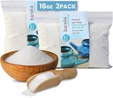 Baraka Ceramic Neti Pot Sinus Rinse s minerálnou soľou v mori - Saline Solution - pár s vašou keramikou Neti Pot - Sinus Care Rinse - Nosové opláchnuť - Nosná soľ - Minerálne more soľné opláchnuť (16 oz - 2 balenie)