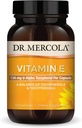 Dr. Mercola Vitamin E, 90 Servings (90 Capsules), 134 mg Per Capsule, Dietary Supplement, Supports Healthy Skin, Non-GMO