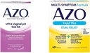 AZO test na infekciu močových ciest + Vaginálny test pH Kit + Kvapalná infekcia & Tablety na zmiernenie symptómov pošvy, počet 60