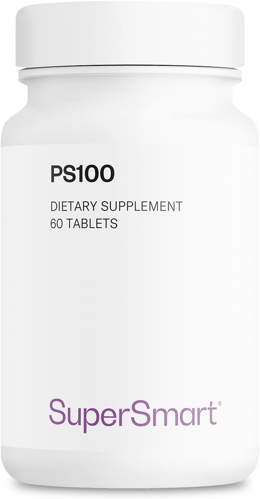 Supersmart - PS100 Doplnok 300 mg za deň (Phosphatidylserine) - Brain Health & Chrániť - Podpora pamäte 