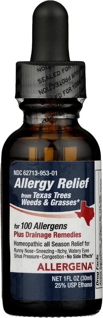 PROGENA - Alergena Texas stromy - Alergy Relief kvapky (1 Fl Ounce)
