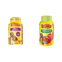 Libry Critters Fiber Denné Gummy doplnok pre deti, pre trávenie podporu, Berry a citrónové príchute a imunitné C Denné Gummy doplnok Vitamín pre deti, pre vitamín C, D a zinok pre imunitnú podporu