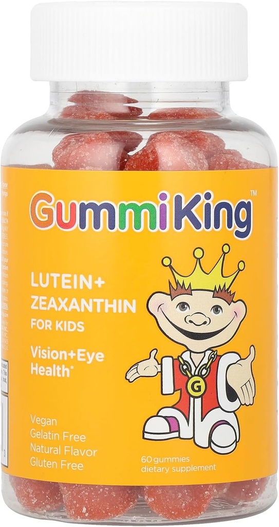 Gummi King Lutein + Zeaxantin Gummi (Dietary Supplement), Natural Mango, 60 Count