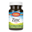 Carlson - Zinok, 15 mg, Zinok Supplement, Zinkový glukonát, Imunitná podpora a zdravie kože, Zinkové tablety, Antioxidant, Zinkové kapsuly, 100 tabliet