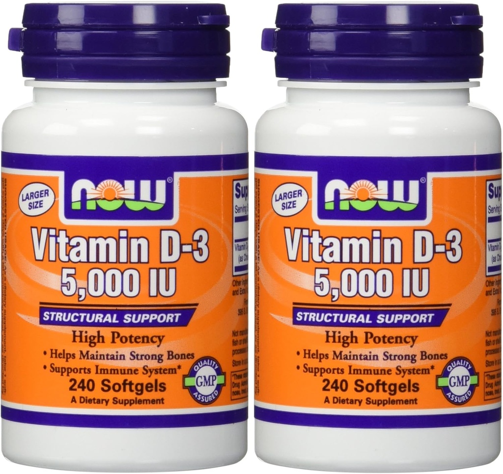 TERAZ Potraviny Vitamín D3 5000 Iu, 240 - softgely (Pack of 2)