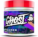GHOST Gamer: Energetika a Focus Support Formula - 40 Servings, Peach - Nootropics & Natural Caffeine for Attention, Presnosť a reakčná doba - Vegan, Gluten-free