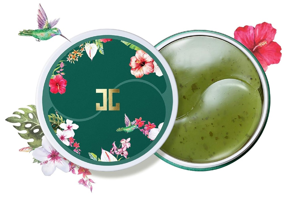 JAYJUN Green Tea Gel Patch, Dark Circle, Puffy Eye, Under Eye Patch, 1,4g, 60 in Jar