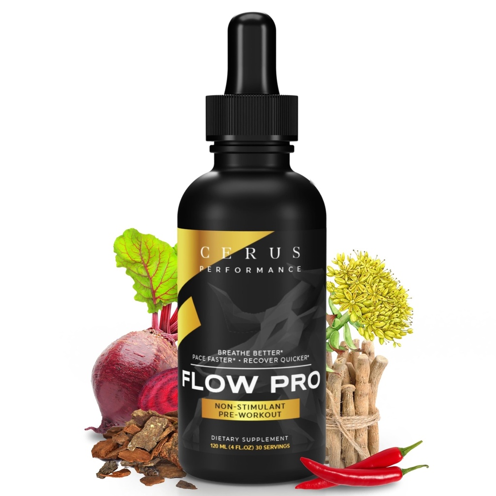 Cerus Performance Flow Pro stimulant-free Vytrvalosť pre-Workout 