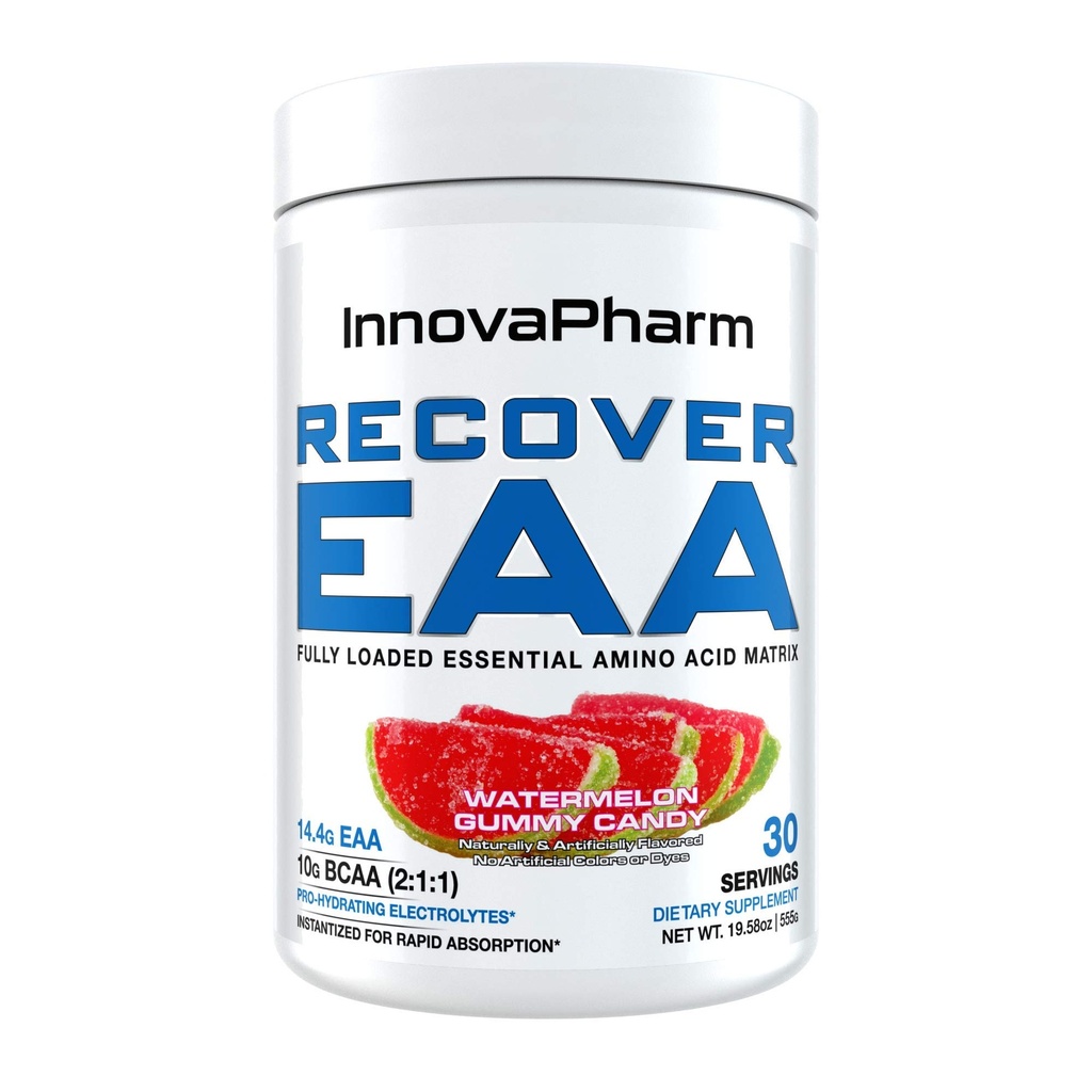 InnovaPharm Recover EAA Powder Watermelon Gummy Candy 19.5 Ounces