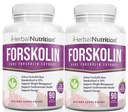Forskolin na chudnutie, 250mg-500mg Max Strength Forskolin Dva balenia 90 Počet fliaš, 20% extrakt z Pure Forskolin, Ideálna diéta a športovcov vzorec!